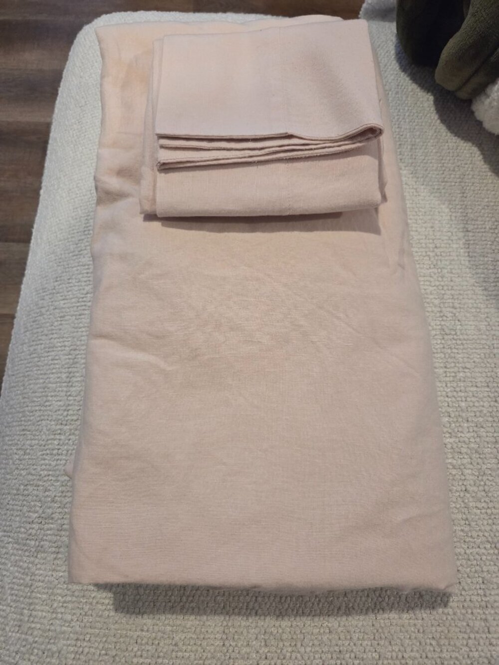 Urban outfitters home linen blend queen duvet set